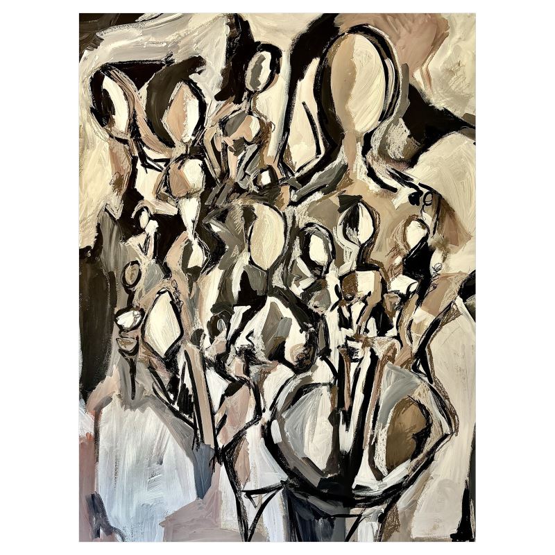 Abstract Figures #2 Fine Art Print 12x16 in.