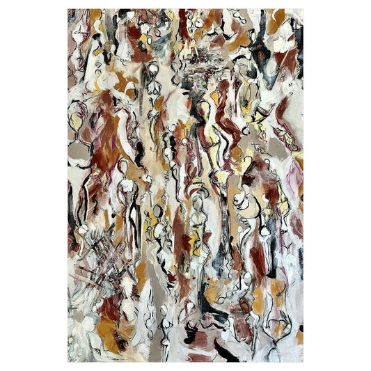 16x24 in. Abstract Figures #1 Fine Art Print