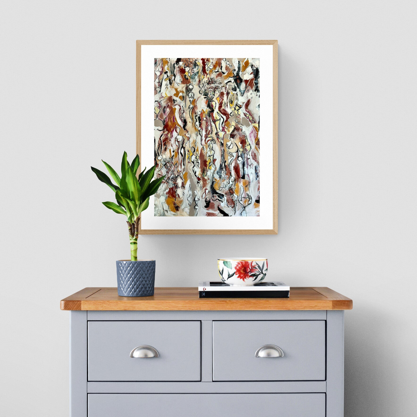 16x24 in. Abstract Figures #1 Fine Art Print